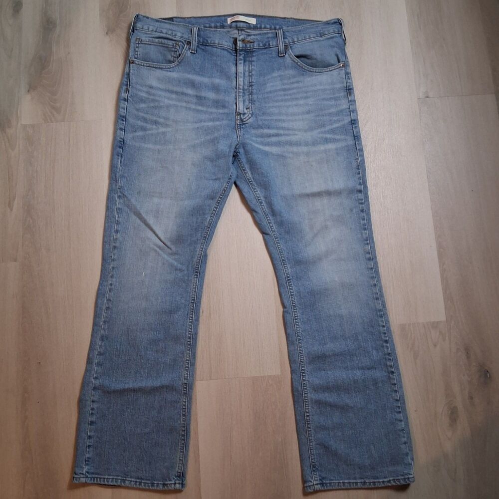 Signature By Levi Strauss & Co Bootcut Jeans Mens Blue Stretch Water Less